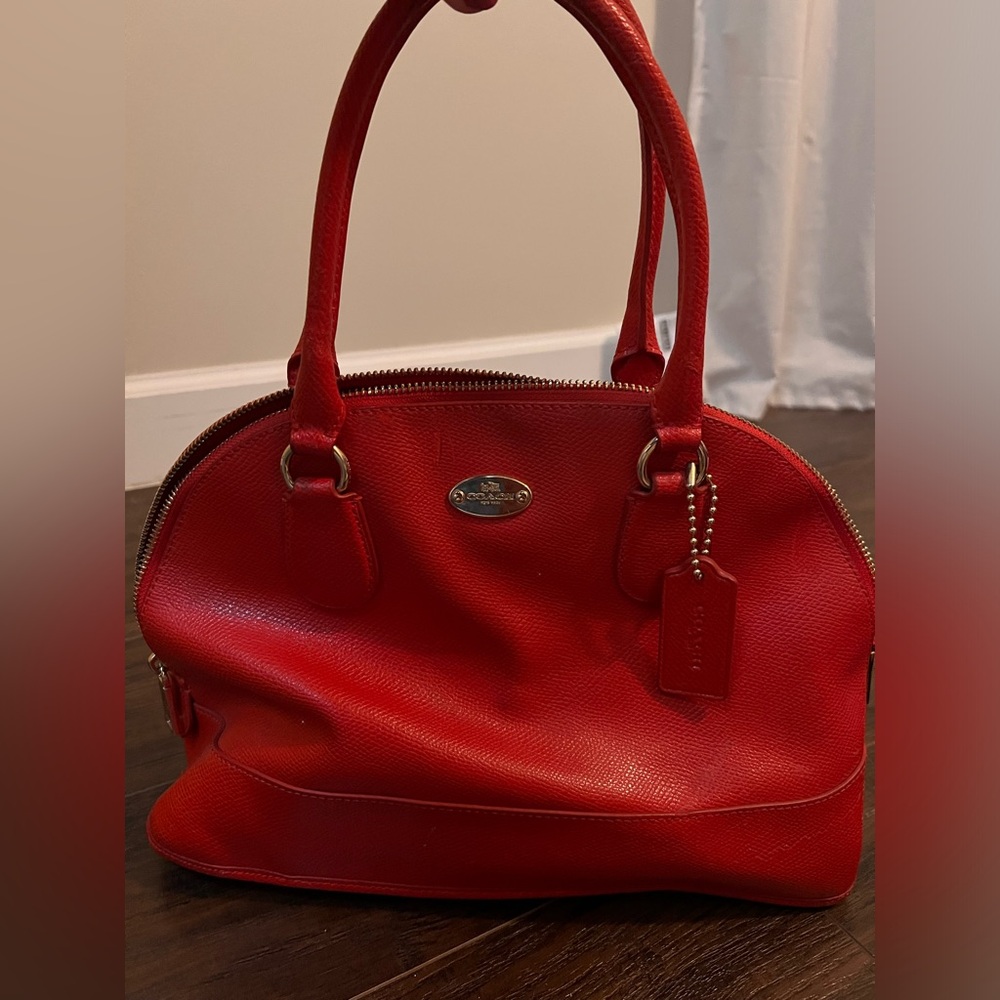 Orange Coach Purse